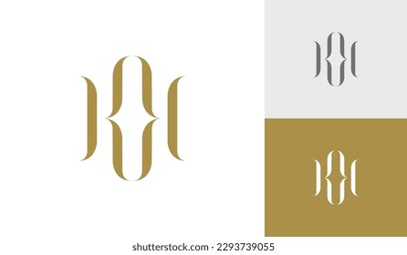 Letter KK initial monogram logo design vector