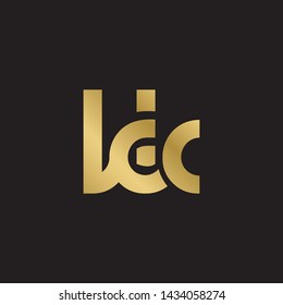 Letter kk linked lowercase logo design template elements. Gold letter Isolated on black  background. Suitable for business, consulting group company.