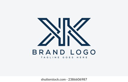 diseño de plantillas vectoriales del logotipo KK de letra para marca.