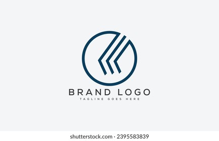 diseño de plantillas vectoriales del logotipo KK de letra para marca.
