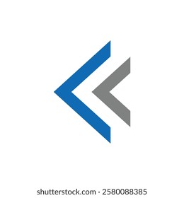 Letter KK logo design vector