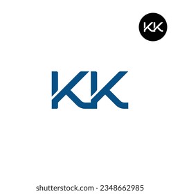 Letter KK Monogram Logo Design