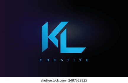 Letter KL logo design creative custom clean two alphabet logo
