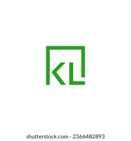 imagen vectorial del logotipo KL de letra