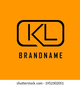 letter KL. vector logo monogram alphabet minimalist design