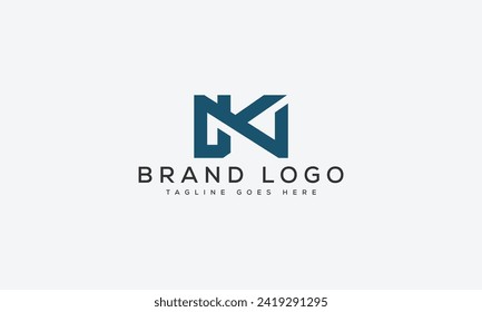 Buchstabe KM Logo Design Vektordesign Vorlage Design für Marke.