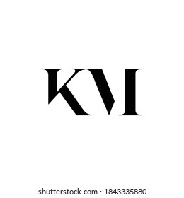 letter KM monogram
letter KM logo design