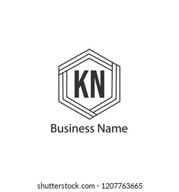 Letter KN Logo Template