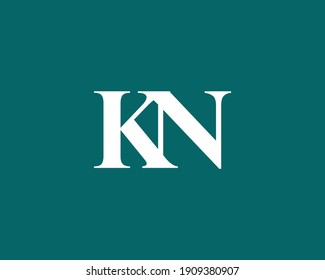 Letter Kn Nk Logo Design Vector Stock Vector (Royalty Free) 1909380907 ...