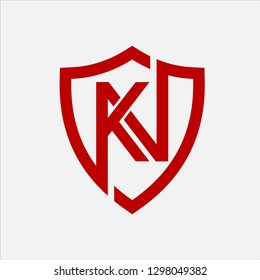 Letter KN Shield