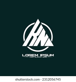 Logo-Design-Vektorgrafik von Letter KN