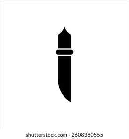 letter I knife shape trendy simple logo