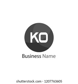 Letter KO Logo Template