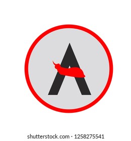 Letter A koboi logo design template elements,Elegant letter,brand name,logo illustration template.vector logo
