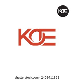 Letter KOE Monogram Logo Design