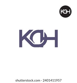 Letter KOH Monogram Logo Design