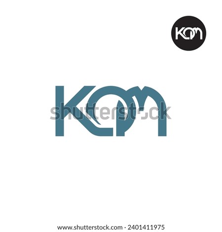 Letter KOM Monogram Logo Design