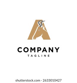 Letter A Kongoni Logo Icon Vector