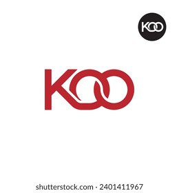 Letter KOO Monogram Logo Design