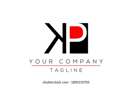 Letter KP Logo Design, Creative Modern Icon PK K P