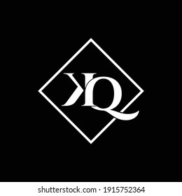 Letter KQ luxury logo design vector
