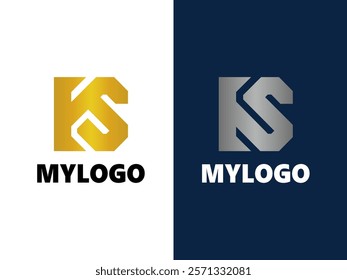 Letter KS initial Logo brand Vector design