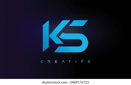 Letter KS logo design creative custom clean two alphabet logo
