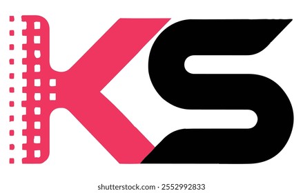 Letter KS logo design creative custom clean two alphabet logo