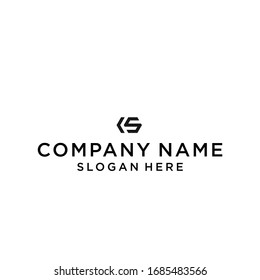 letter ks logo design vector illustration template