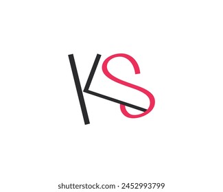 letter KS modern  logo design template