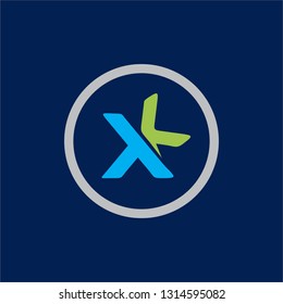 Letter KT Simple