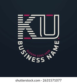 Letter KU Premium Logo Design, KU Modern Business Logo Design