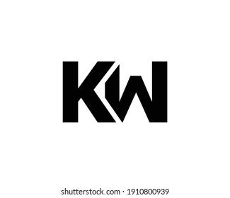 Letter Kw Wk Logo Design Vector Stock Vector (Royalty Free) 1910800939 ...