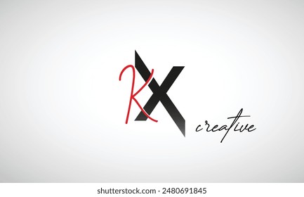 Letter KX Creative Clean Logo Design