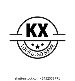 letter KX logo. KX. KX logo design vector illustration for creative company, business, industry
