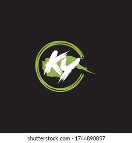 Letter KY logo icon flat and vector design template.