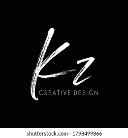 Letter KZ luxury logo design vector