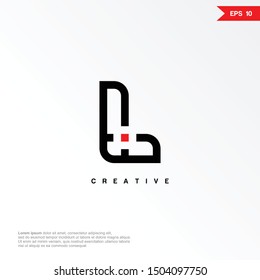 Letter L abstract logo icon design template elements
