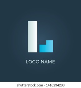 Letter "L" alphabet isolated. Vector image
