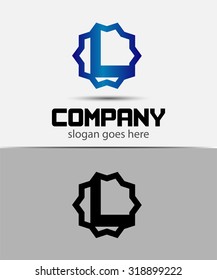 Letter L Alphabetical Logo Design Concepts
