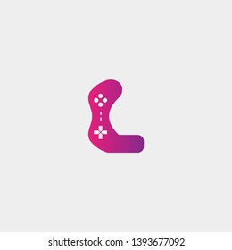 letter l ame logo design template vector illustration,gamepad icon element