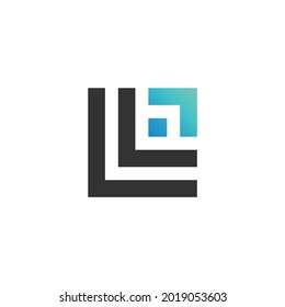 letter L and arrow logo