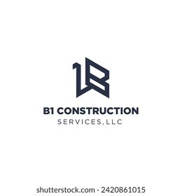 letter l b logo design monogram abstract