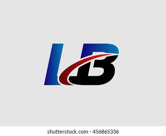 Letter L and B logo vector

