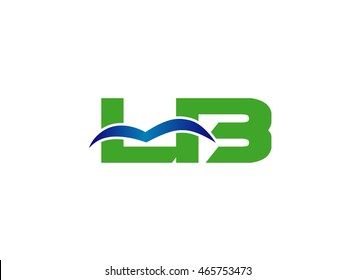 Letter L and B logo vector
