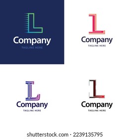 Letter L Big Logo Pack Design Creative Modern logos design for your business