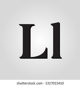 letter L black
