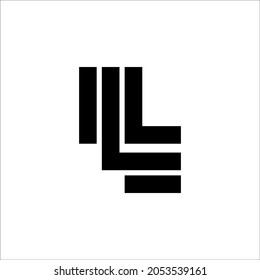 Letter L in black color logo