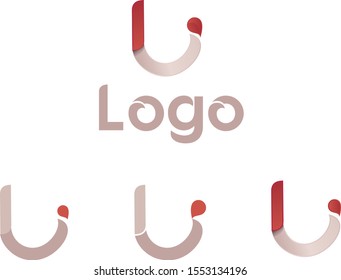letter l blood logo vector design