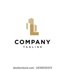 Letter L Building Real Estate logo icon vector template.eps